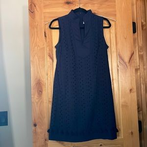 Eliza J Women’s Sleeveless Blue Dress size 6 Cotton Poly Blend.